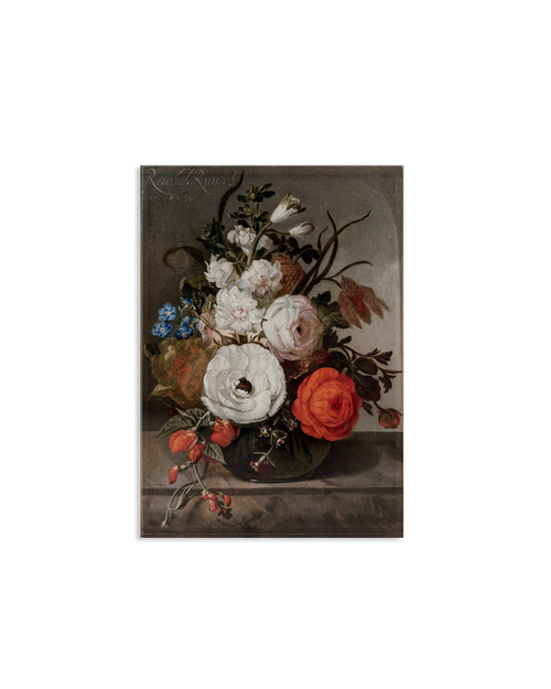 Ruysch Still Life of Flowers in a Glass Vase Acrylic Magnet