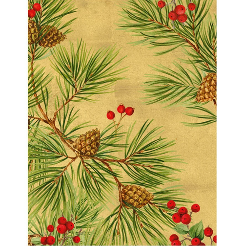 Evergreen and Berries Holiday Cards