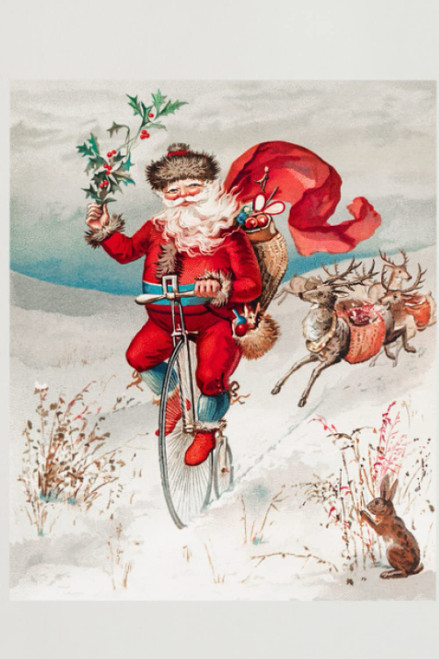 Santa on Bike Holiday Cards Santa on Bike Holiday Cards