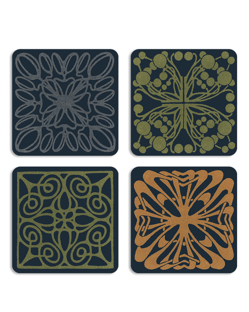 Art Nouveau Coasters Set