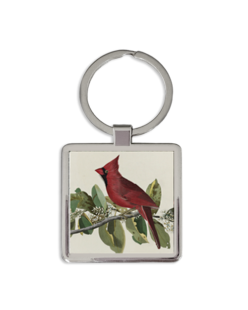 Audubon Cardinal Grosbeak Keychain Audubon Cardinal Grosbeak Keychain