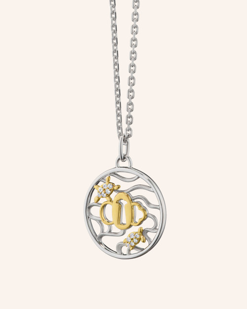 Wave Turtle Charm Necklace