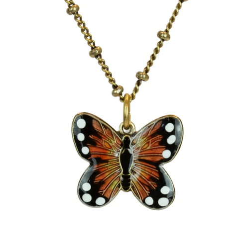 Monarch Butterfly Pendant Necklace
