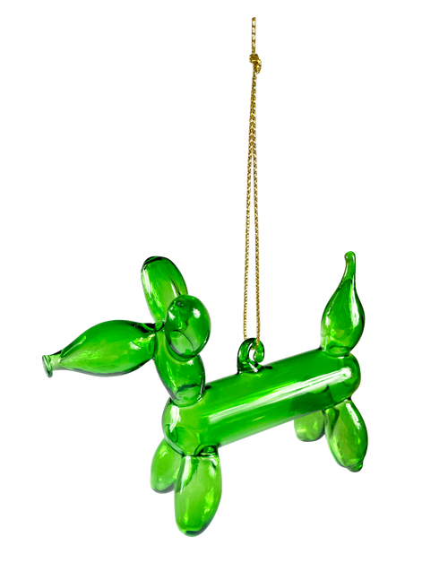 Balloon Dog Ornament Green