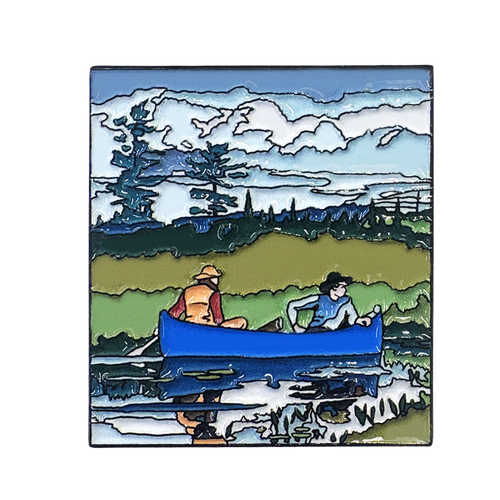 The Blue Boat Enamel Pin