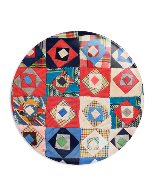 Chinese Patchwork Purse Mirror