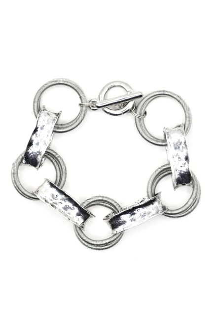 Silver Chunky Link Bracelet