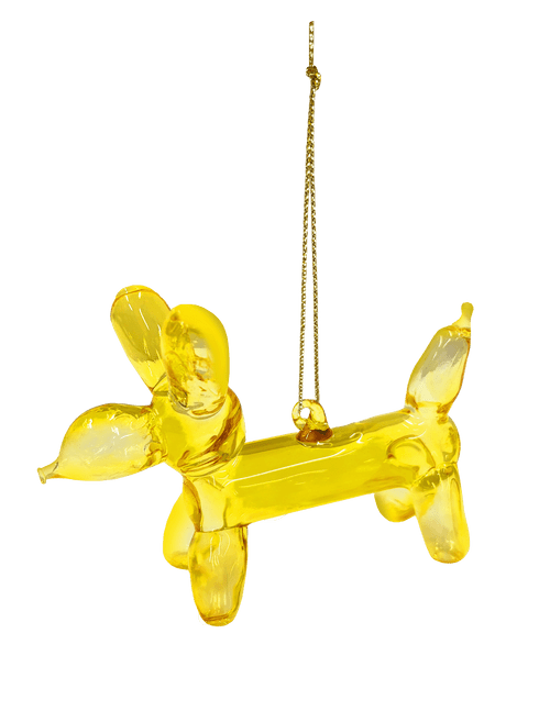 Balloon Dog Ornament Yellow