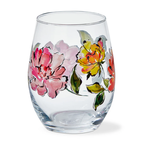In Bloom Stemless Wine Glass