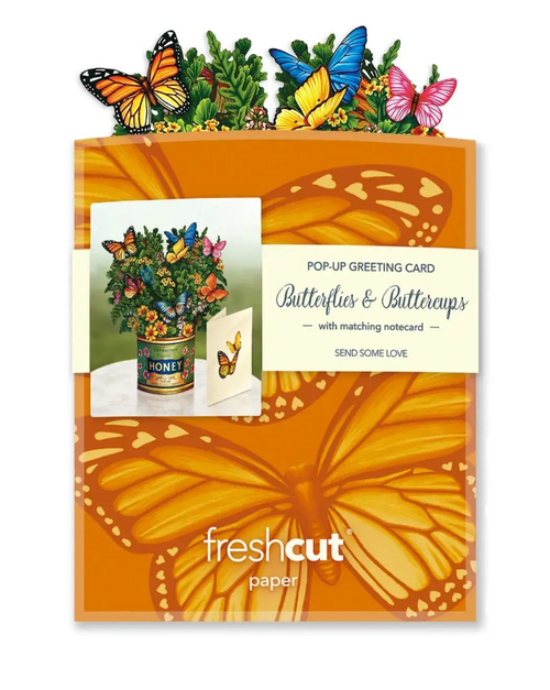 Mini Butterflies & Buttercups Pop-up Bouquet