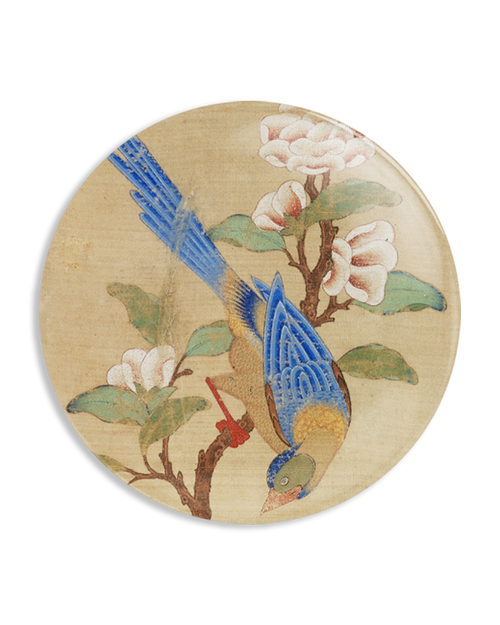 Prince and Lady under Flowering Branch Mirror