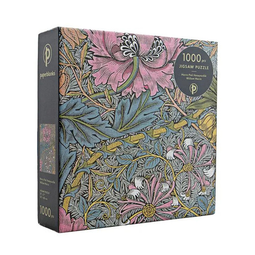 Morris Pink Honeysuckle 1000 Piece Puzzle