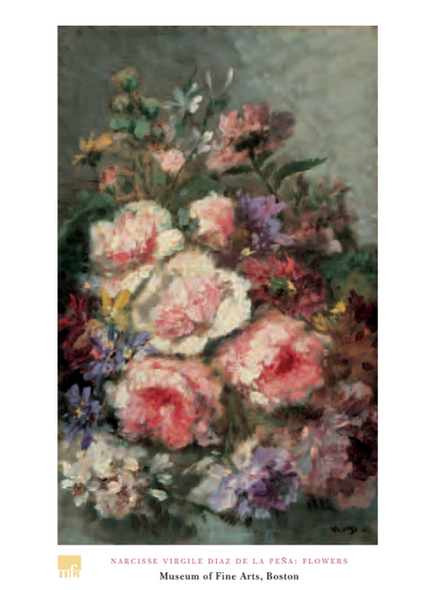 Diaz de la Peña Flowers Poster