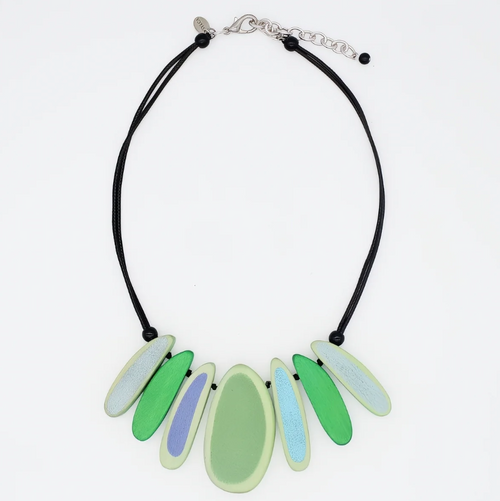 Green Multi Statement Necklace
