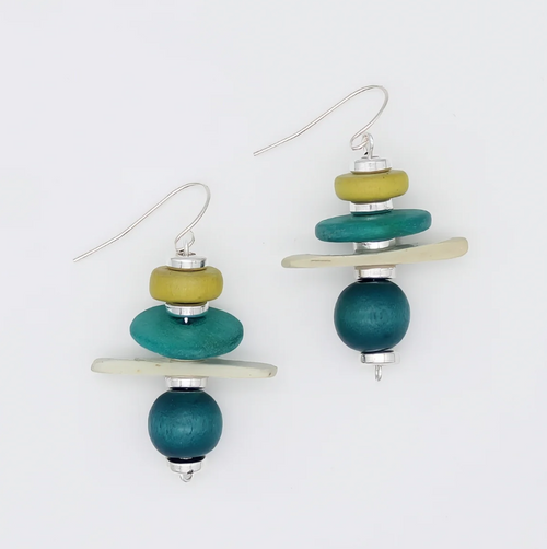 Teal Radiance Earrings