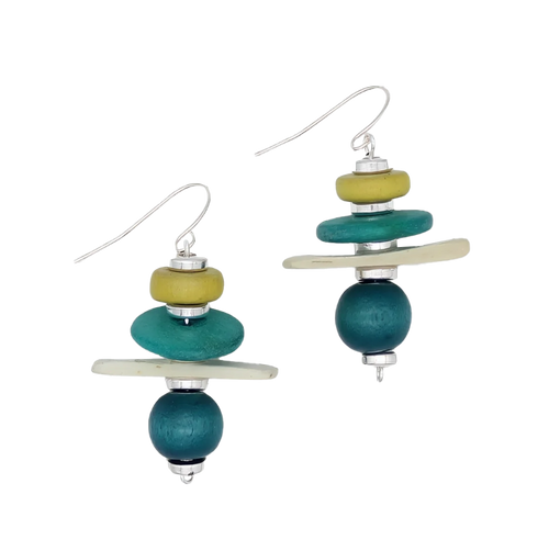 Teal Radiance Earrings