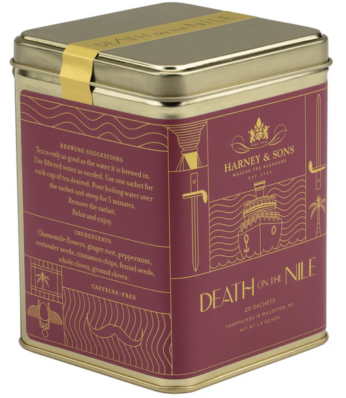Death on the Nile Tea Sachets Tin