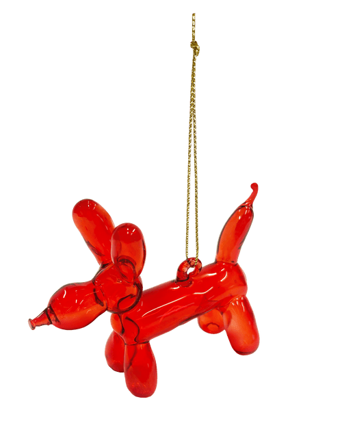 Balloon Dog Ornament Red