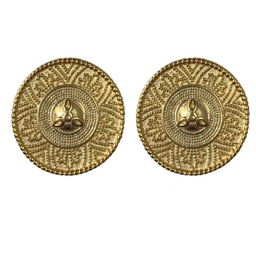 Etruscan Revival Granulated Post Earrings