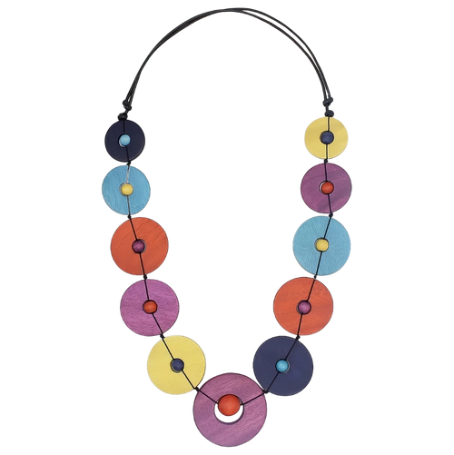Multicolor Wood Unity Necklace