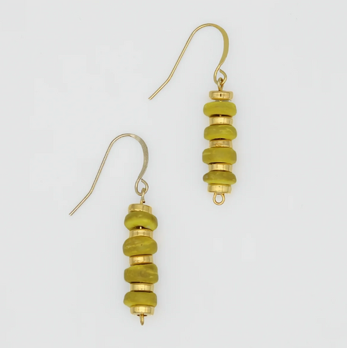 Yellow Roca Drop Earrings
