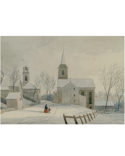 MFA Street in Winter Richmond Indiana Holiday Cards