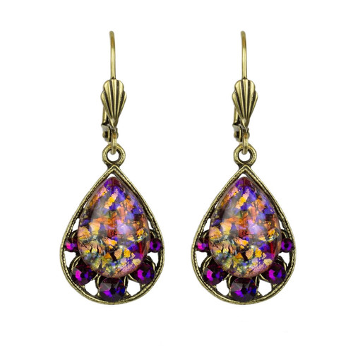 Forever Purple Volcano Earrings