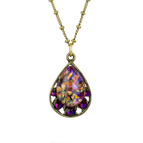 Forever Purple Volcano Pendant Necklace