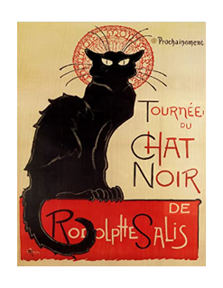 Steinlen Chat Noir Matted