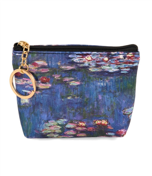 Monet Water Lilies Keyring Coin Purse