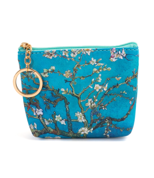 Van Gogh Almond Blossoms Keyring Coin Purse