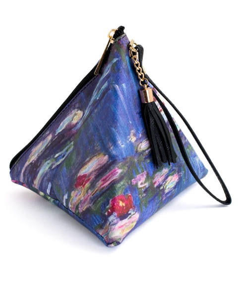 Monet Water Lilies Triangle Clutch Purse
