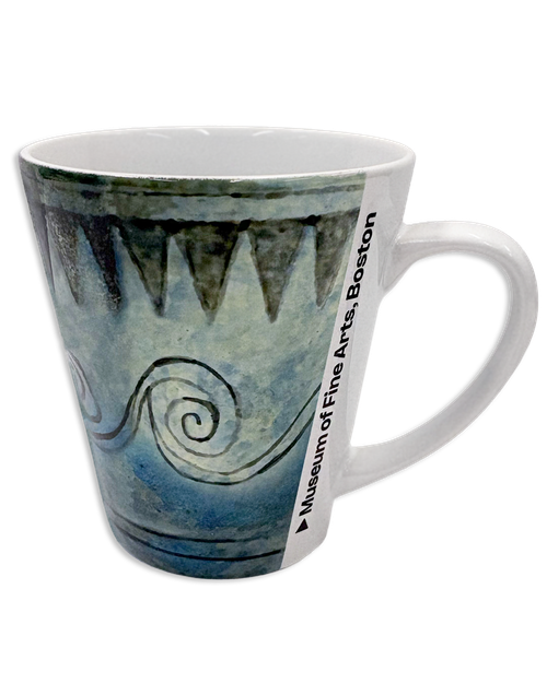 Rhyton with running spiral Latte Mug