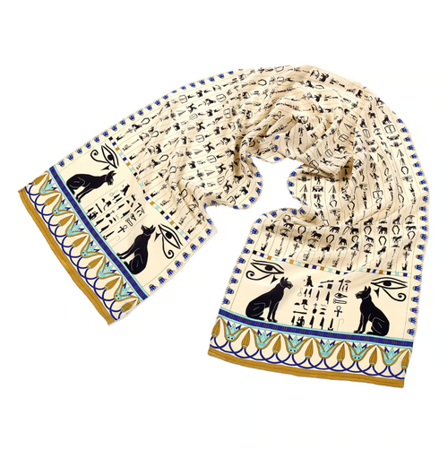 Heiroglyphics Silk Scarf
