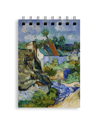 Van Gogh Houses at Auvers Mini Spiral Journal