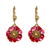 Enamel Poppy Earrings