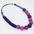 Purple Anaya Wrapped Bead Necklace Purple Anaya Wrapped Bead Necklace