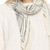 Pleated Abstract Scarf Ivory
