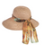 Straw Sunhat with Van Gogh Sunflowers Art Scarf