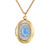 Light Blue Crystal Locket Necklace