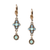 Turquoise Vintage Inspired Crystal Earrings
