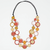 Orange Multi Circle Cut-Out Necklace