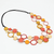 Orange Multi Circle Cut-Out Necklace