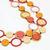 Orange Multi Circle Cut-Out Necklace