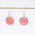 Orange Pearlescent Earrings