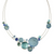 Blue Multi Resin Tiered Necklace
