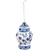 Indigo Urn Ornament