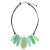 Green Multi Statement Necklace