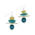Teal Radiance Earrings