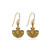 Etruscan Revival Granulated Fan Drop Earrings